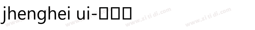 jhenghei ui字体转换